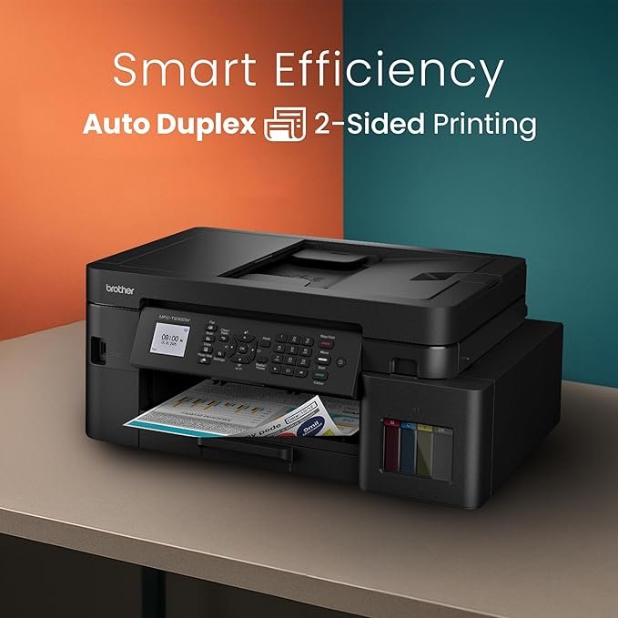 Brother Ink Tank MFC-T930DW New Launch (Print Scan Copy Fax) WiFi Auto Duplex, ADF Printer, 128 MB, Print Pages Upto 15K in Black & 5K in Color Each (CMY) Get Extra Black Ink Bottle, Free Installation - Image 5