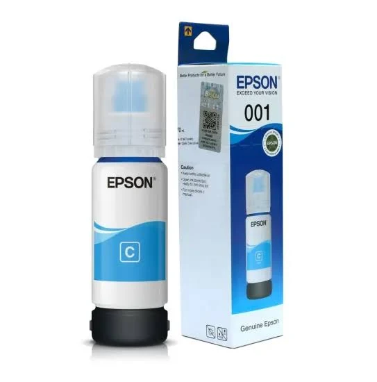 Epson 001 Ink Bottle, 70 ml (Cyan)